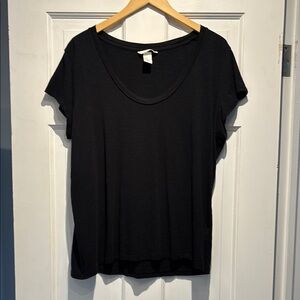 H&M Classic Black Women's Scoop Neck Top